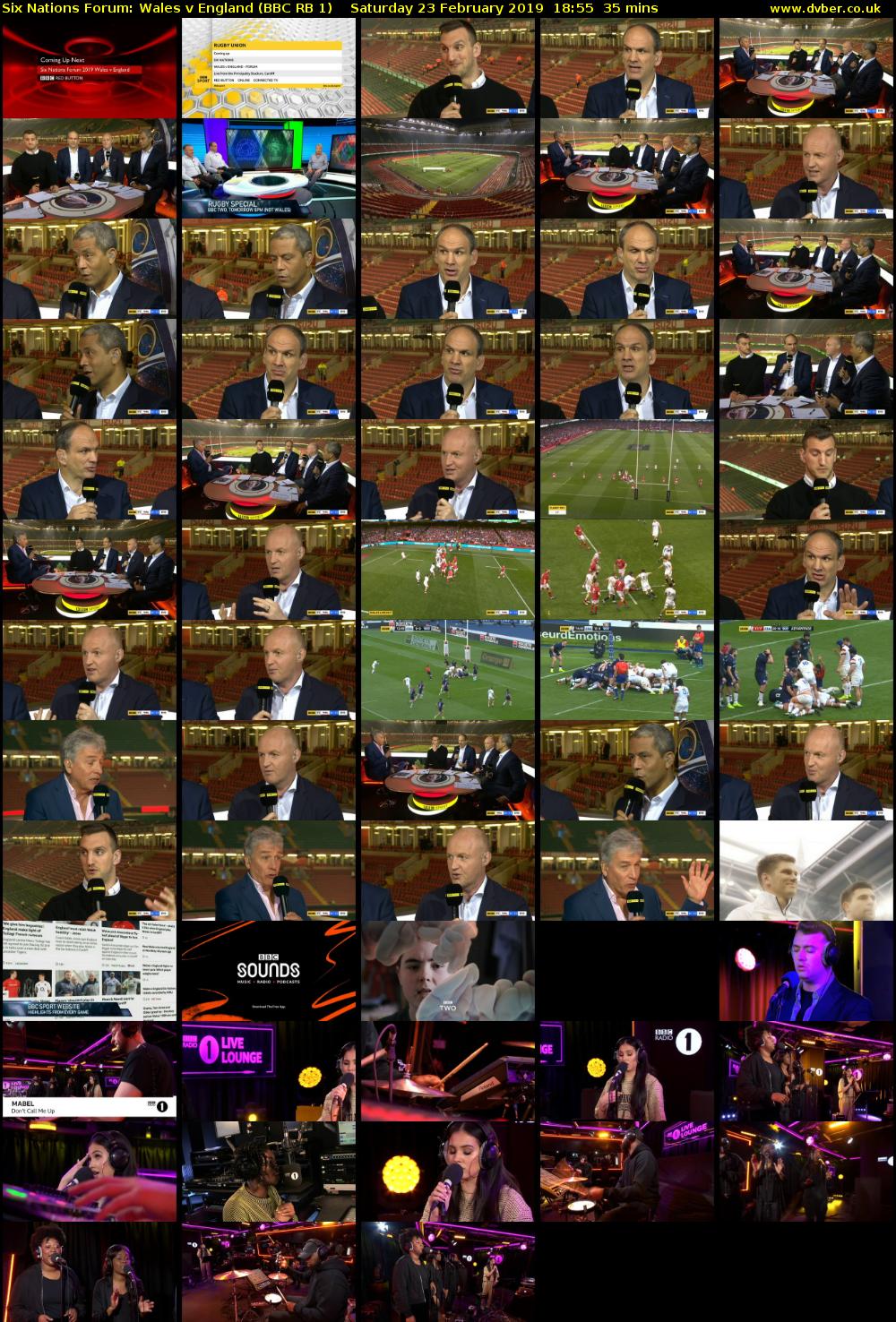 Six Nations Forum: Wales v England (BBC RB 1) Saturday 23 February 2019 18:55 - 19:30