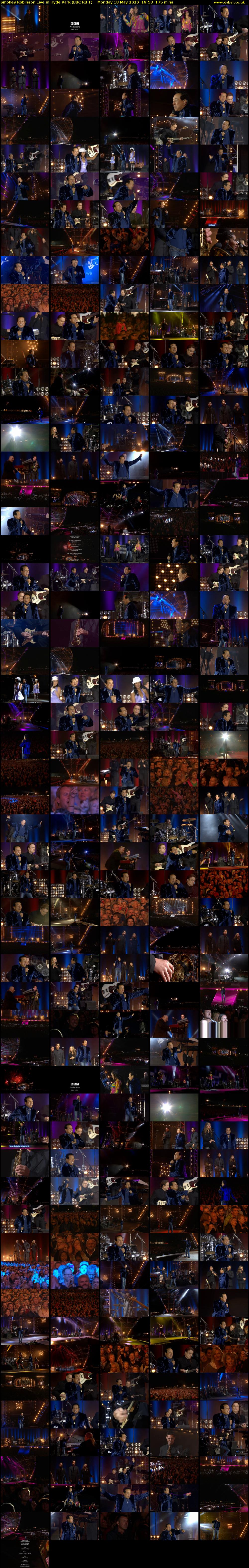 Smokey Robinson Live in Hyde Park (BBC RB 1) Monday 18 May 2020 19:58 - 22:53