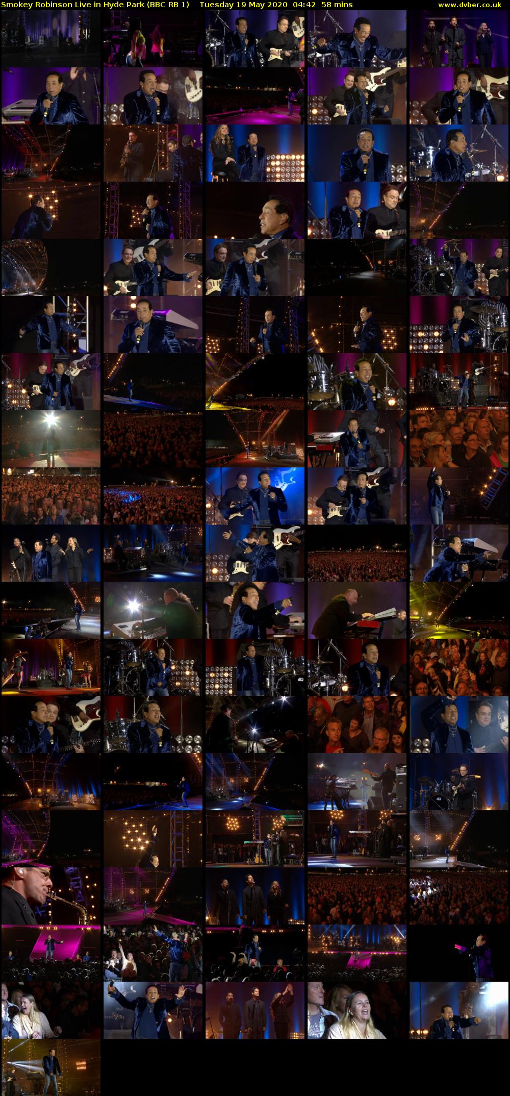 Smokey Robinson Live in Hyde Park (BBC RB 1) Tuesday 19 May 2020 04:42 - 05:40