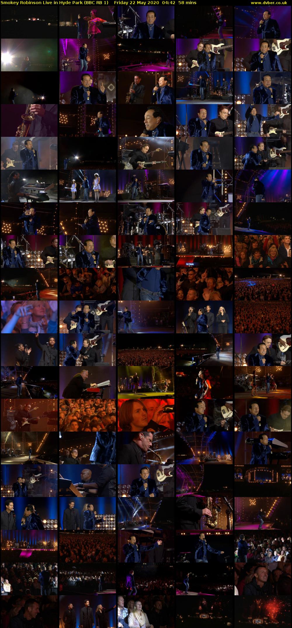 Smokey Robinson Live in Hyde Park (BBC RB 1) Friday 22 May 2020 04:42 - 05:40