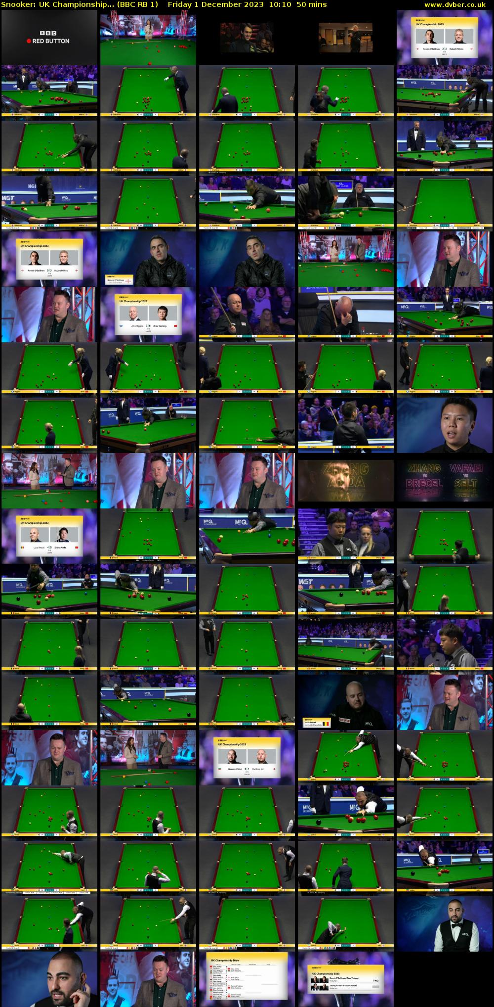 Snooker: UK Championship... (BBC RB 1) Friday 1 December 2023 10:10 - 11:00