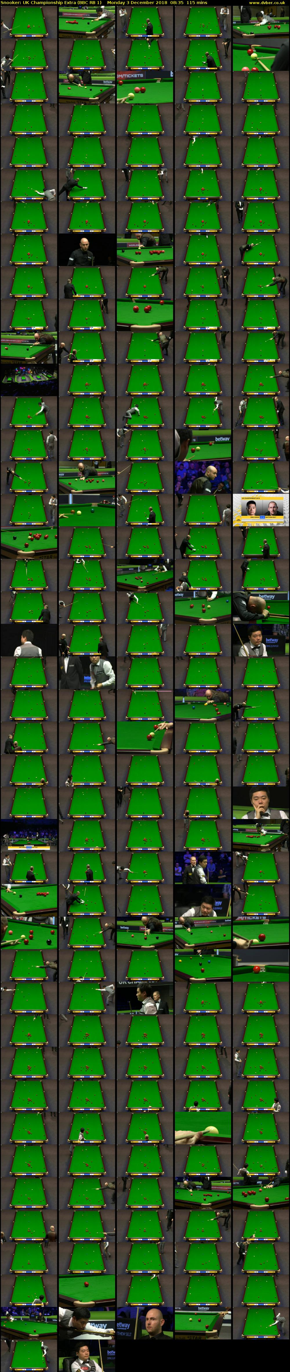 Snooker: UK Championship Extra (BBC RB 1) Monday 3 December 2018 08:35 - 10:30