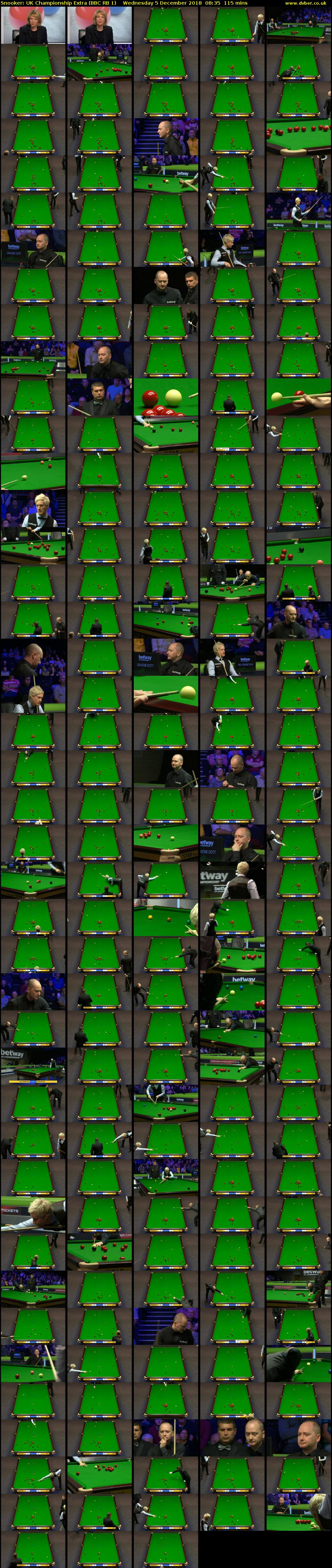 Snooker: UK Championship Extra (BBC RB 1) Wednesday 5 December 2018 08:35 - 10:30