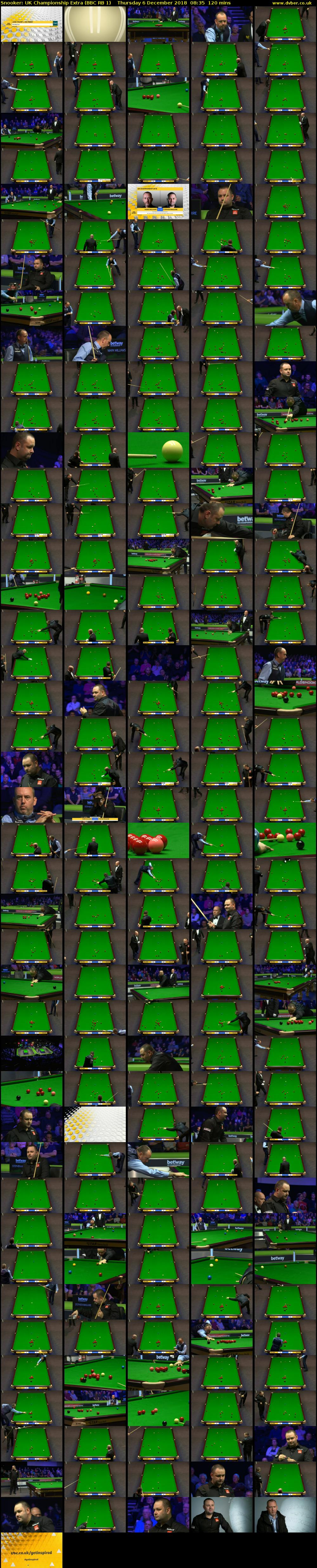 Snooker: UK Championship Extra (BBC RB 1) Thursday 6 December 2018 08:35 - 10:35