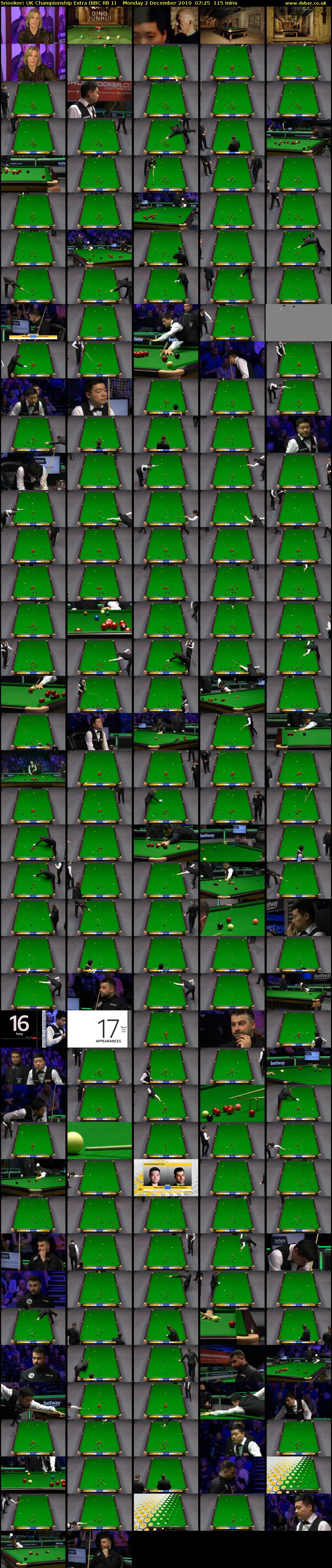 Snooker: UK Championship Extra (BBC RB 1) Monday 2 December 2019 07:25 - 09:20