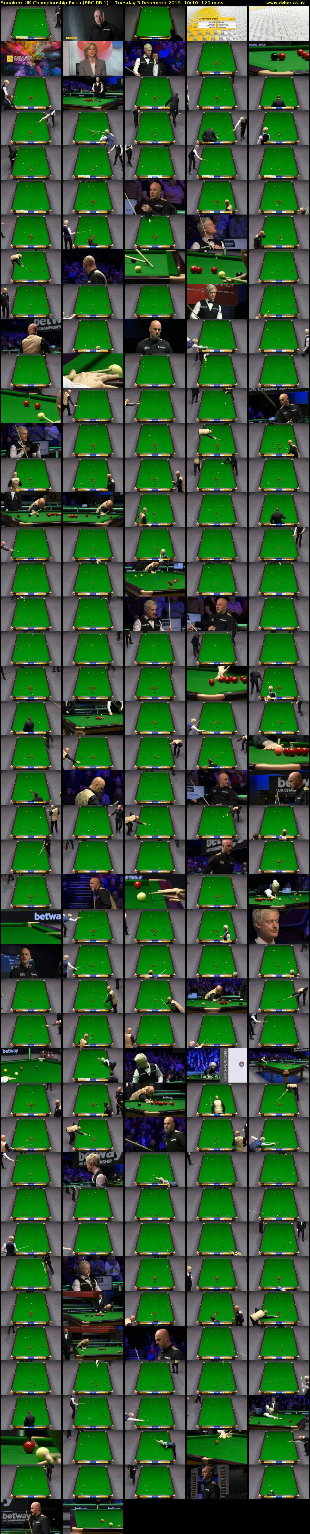 Snooker: UK Championship Extra (BBC RB 1) Tuesday 3 December 2019 10:10 - 12:10