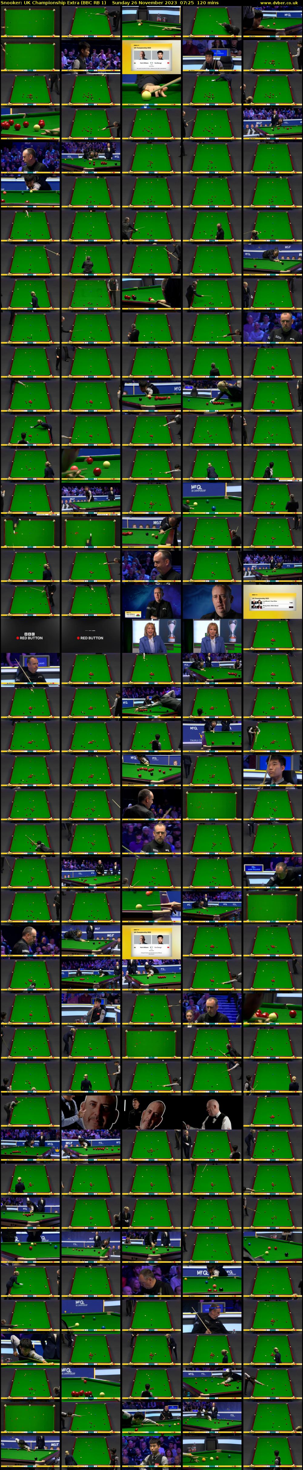 Snooker: UK Championship Extra (BBC RB 1) Sunday 26 November 2023 07:25 - 09:25