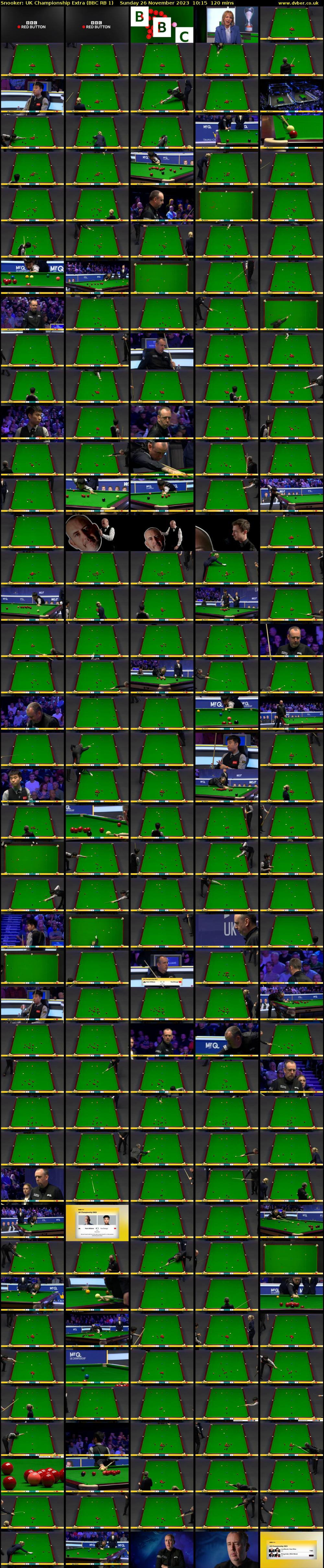 Snooker: UK Championship Extra (BBC RB 1) Sunday 26 November 2023 10:15 - 12:15