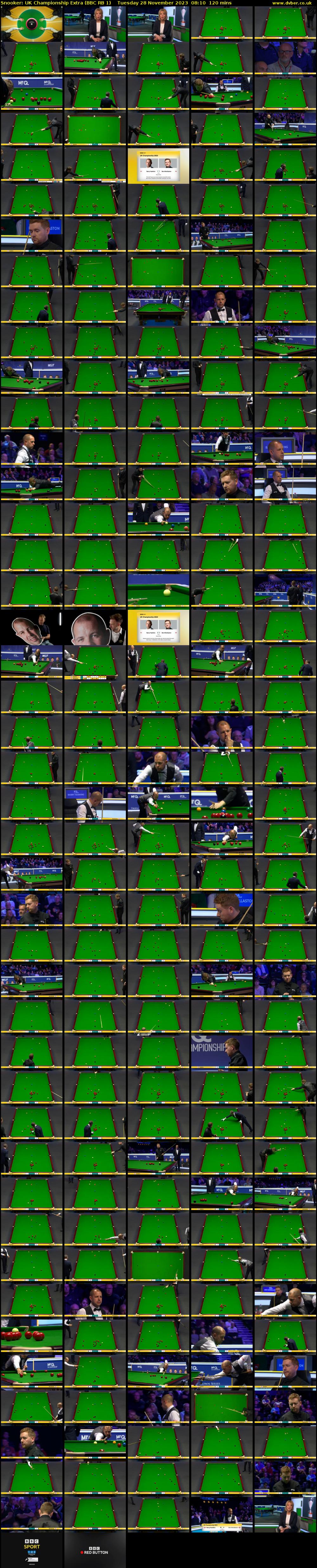 Snooker: UK Championship Extra (BBC RB 1) Tuesday 28 November 2023 08:10 - 10:10