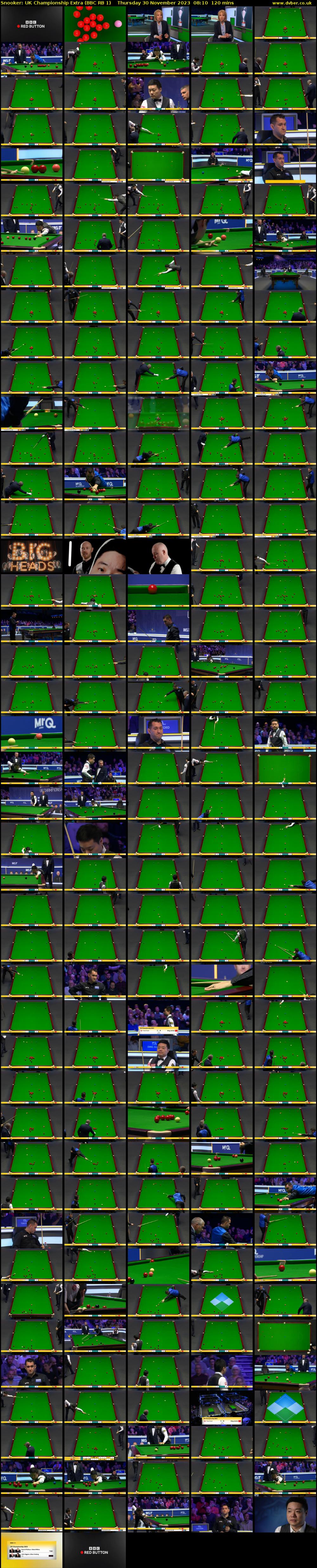 Snooker: UK Championship Extra (BBC RB 1) Thursday 30 November 2023 08:10 - 10:10
