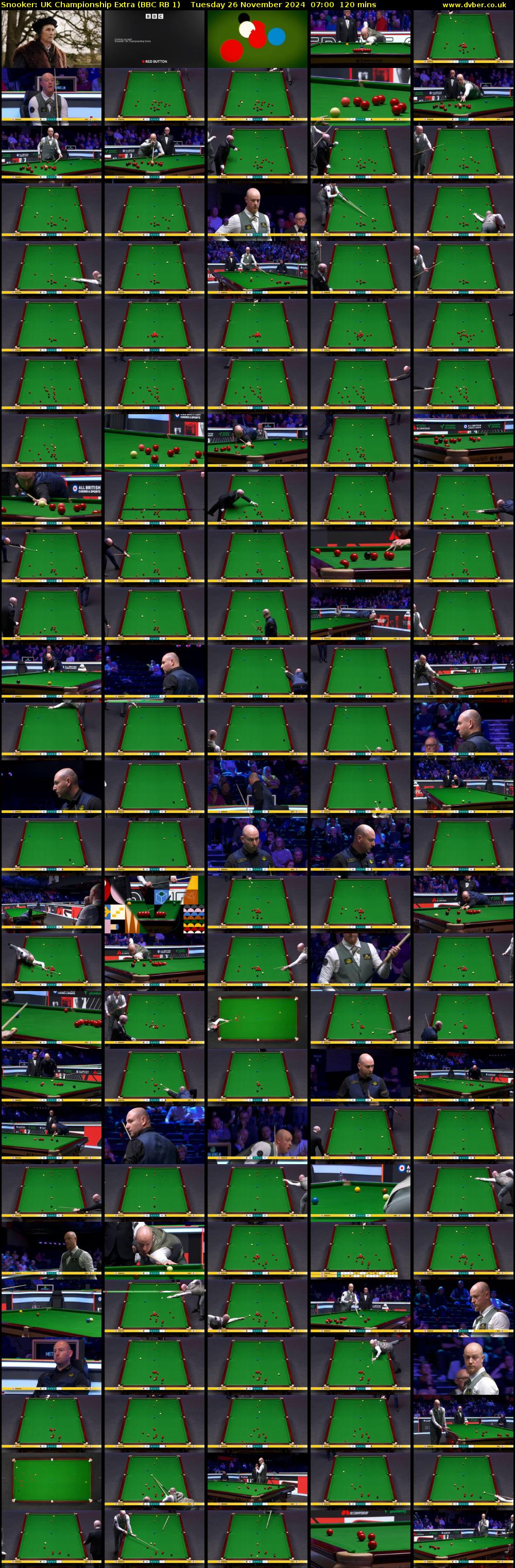 Snooker: UK Championship Extra (BBC RB 1) Tuesday 26 November 2024 07:00 - 09:00