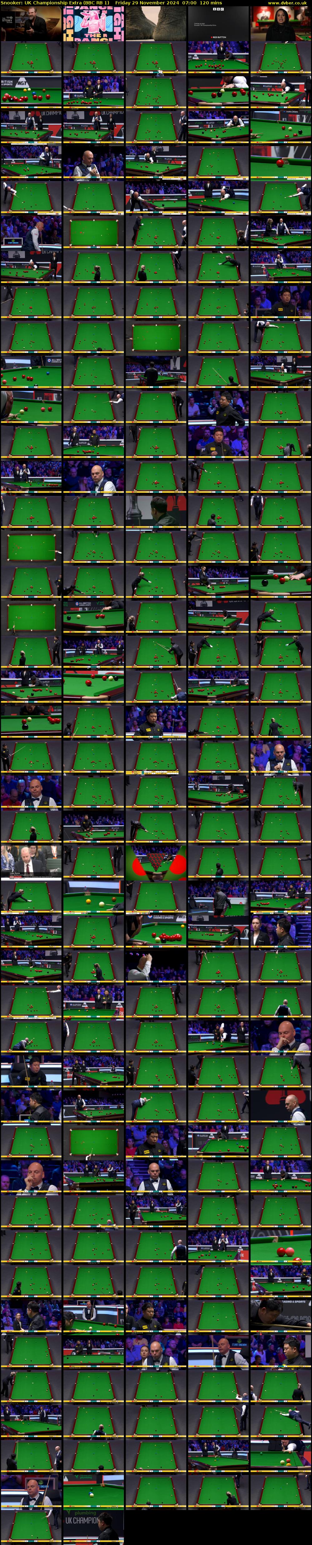 Snooker: UK Championship Extra (BBC RB 1) Friday 29 November 2024 07:00 - 09:00