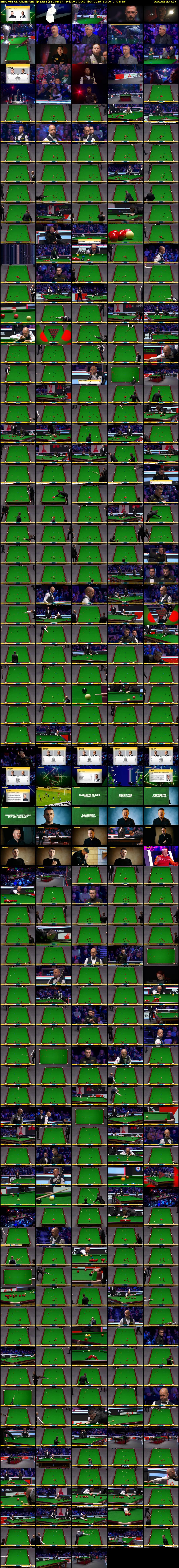 Snooker: UK Championship Extra (BBC RB 1) Friday 5 December 2025 19:00 - 23:00