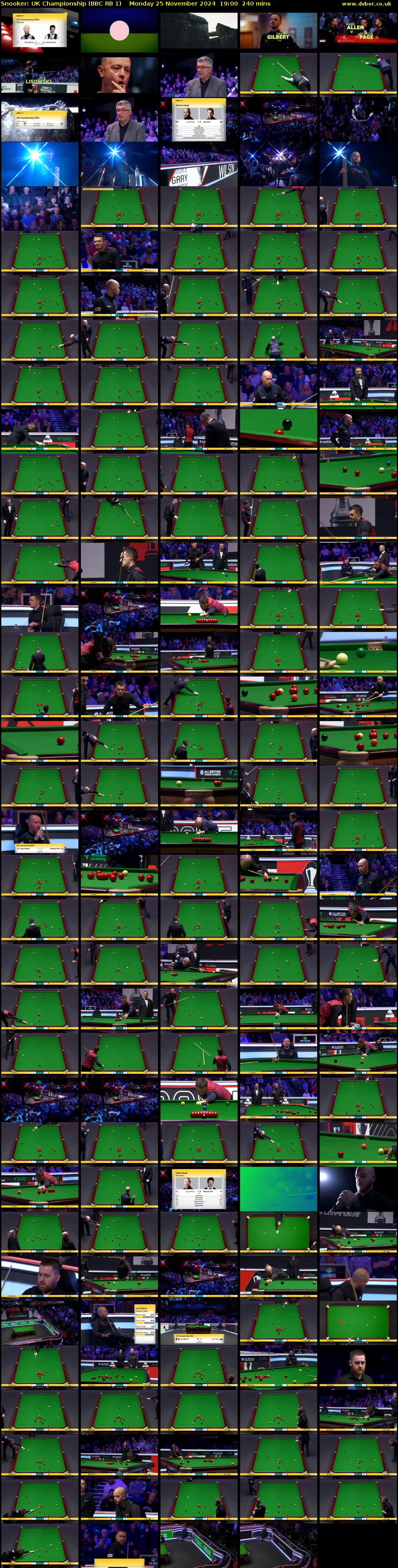 Snooker: UK Championship (BBC RB 1) Monday 25 November 2024 19:00 - 23:00