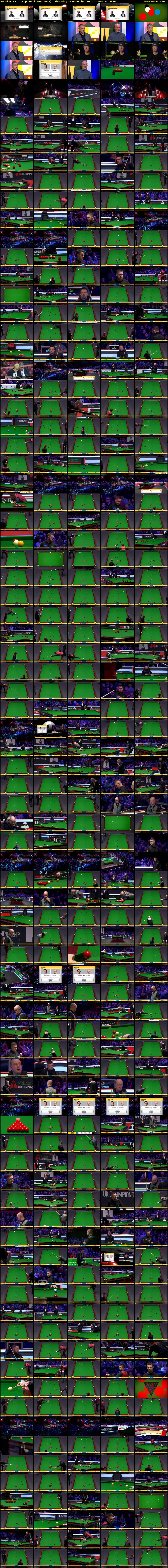 Snooker: UK Championship (BBC RB 1) Thursday 28 November 2024 19:00 - 23:00