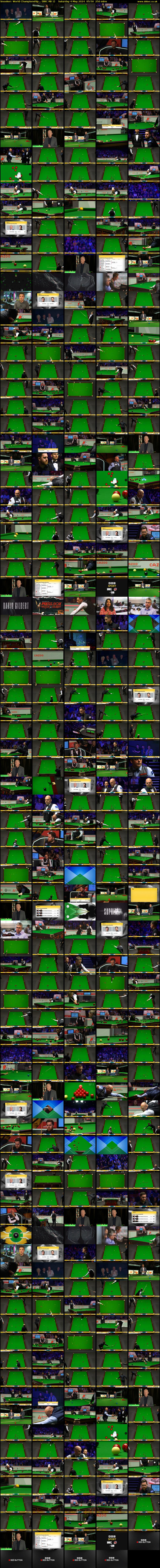 Snooker: World Championship... (BBC RB 1) Saturday 4 May 2024 05:50 - 10:00