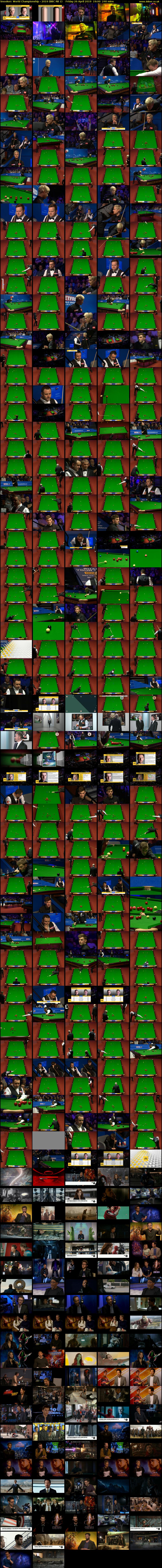 Snooker: World Championship - 2019 (BBC RB 1) Friday 26 April 2019 19:00 - 23:00