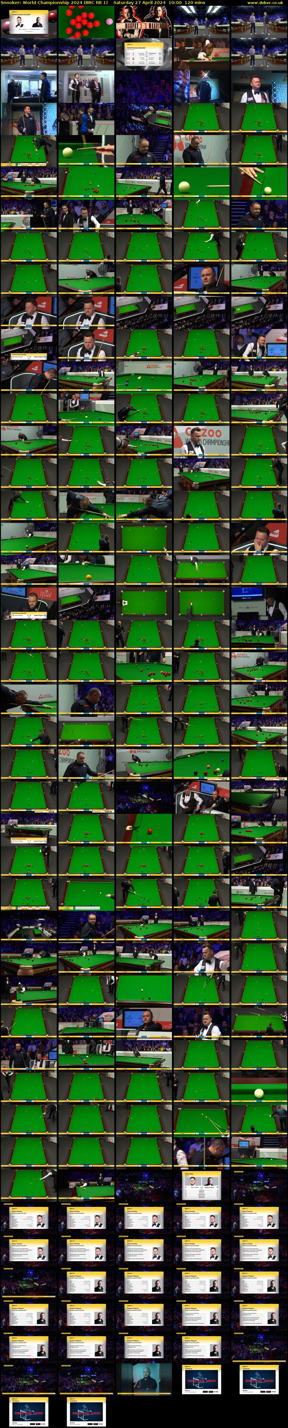 Snooker: World Championship 2024 (BBC RB 1) Saturday 27 April 2024 10:00 - 12:00