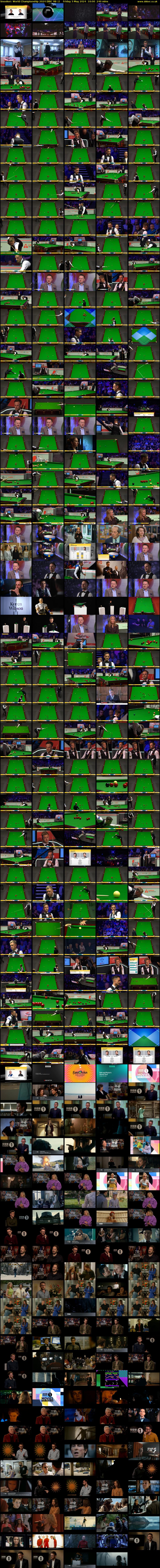 Snooker: World Championship 2024 (BBC RB 1) Friday 3 May 2024 10:00 - 14:00