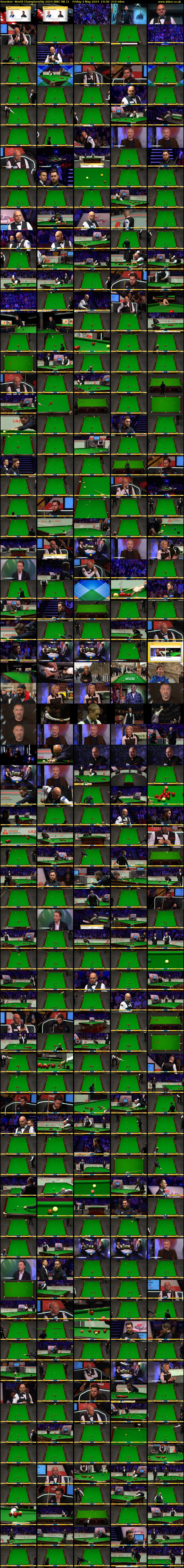 Snooker: World Championship 2024 (BBC RB 1) Friday 3 May 2024 14:30 - 18:00