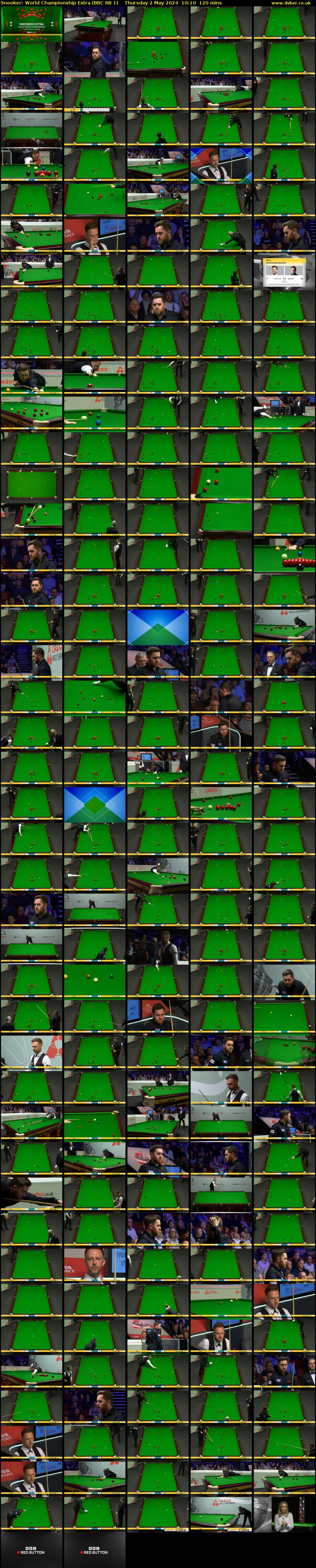 Snooker: World Championship Extra (BBC RB 1) Thursday 2 May 2024 10:10 - 12:10