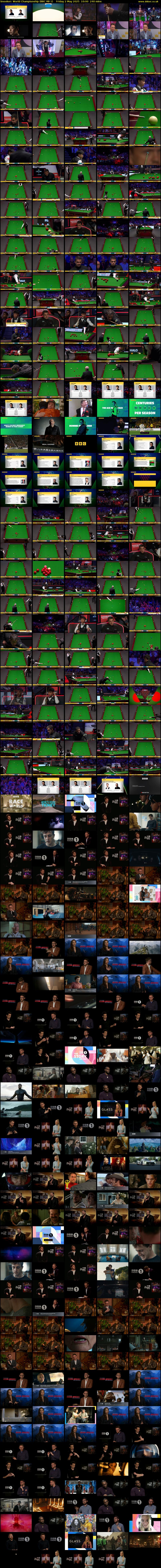 Snooker: World Championship (BBC RB 1) Friday 2 May 2025 10:00 - 14:00