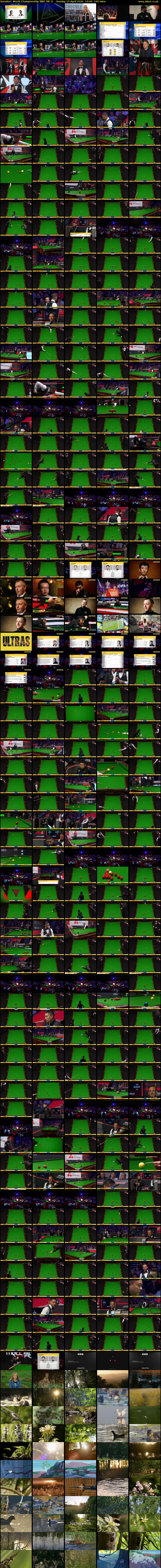 Snooker: World Championship (BBC RB 1) Sunday 19 April 2026 10:00 - 14:00