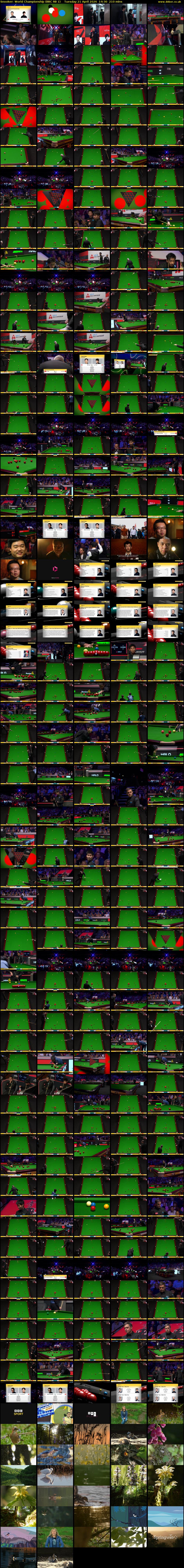 Snooker: World Championship (BBC RB 1) Tuesday 21 April 2026 14:30 - 18:00