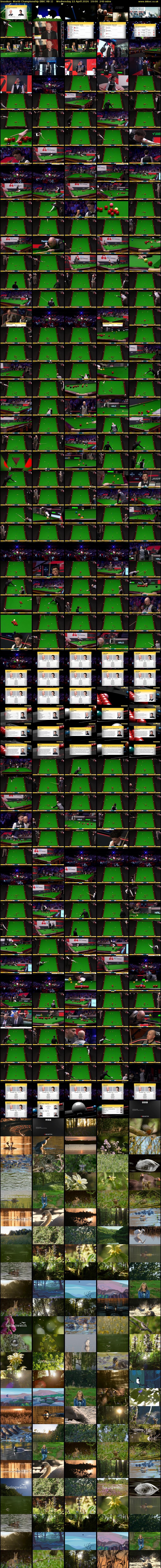 Snooker: World Championship (BBC RB 1) Wednesday 22 April 2026 10:00 - 14:00