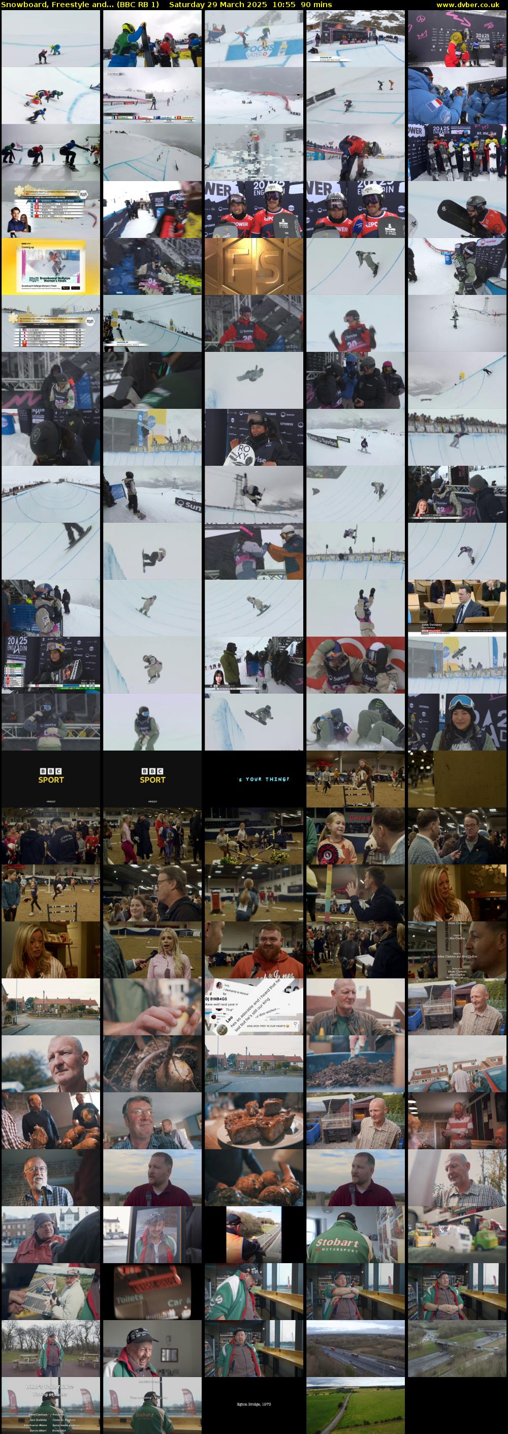 Snowboard, Freestyle and... (BBC RB 1) Saturday 29 March 2025 10:55 - 12:25