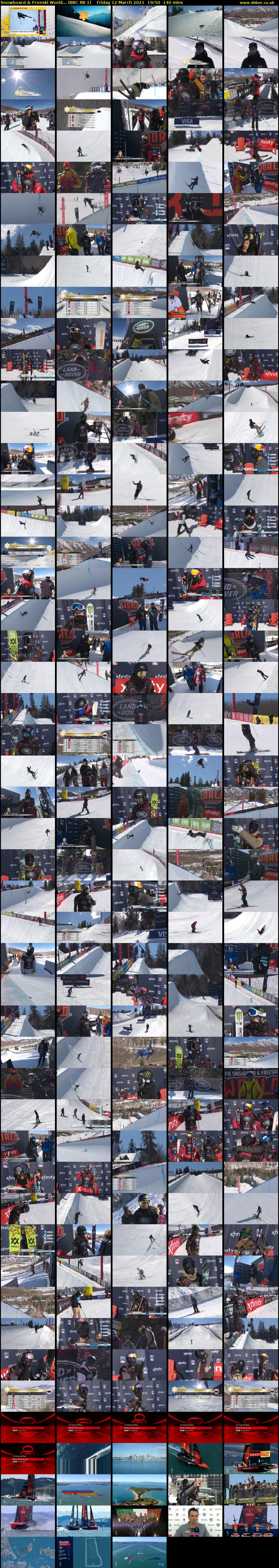 Snowboard & Freeski World... (BBC RB 1) Friday 12 March 2021 19:50 - 22:10