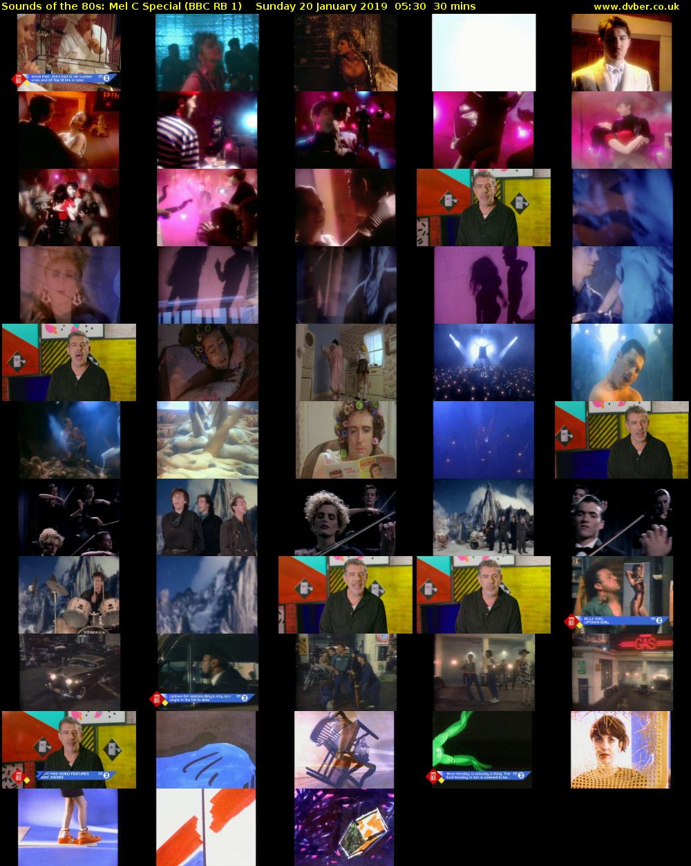 Sounds of the 80s: Mel C Special (BBC RB 1) Sunday 20 January 2019 05:30 - 06:00