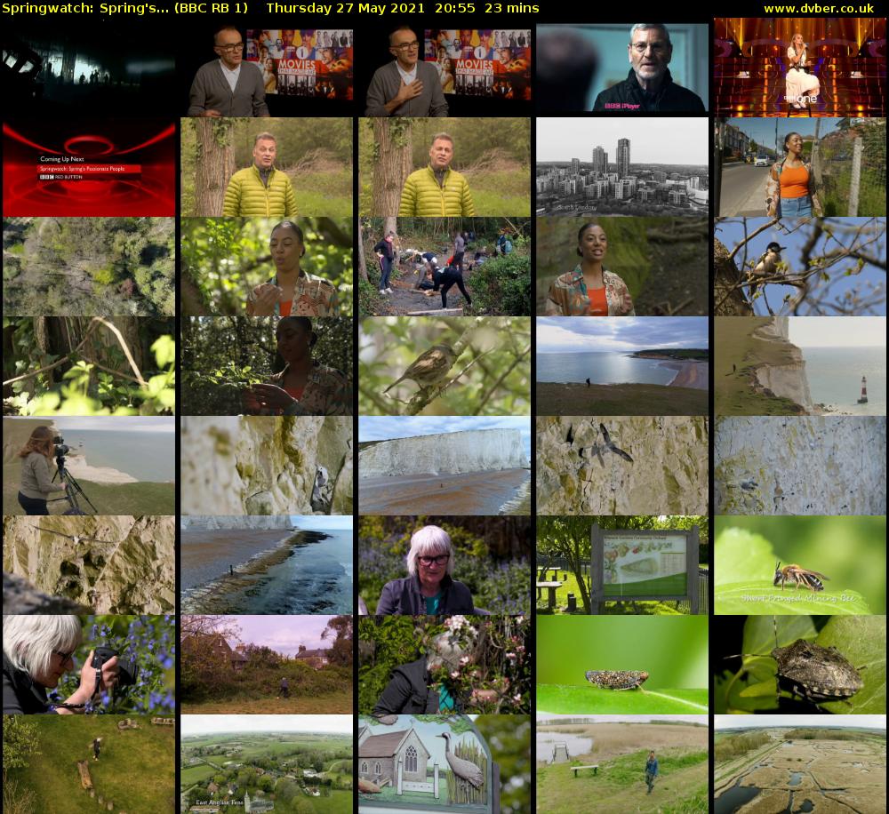 Springwatch: Spring's... (BBC RB 1) Thursday 27 May 2021 20:55 - 21:18
