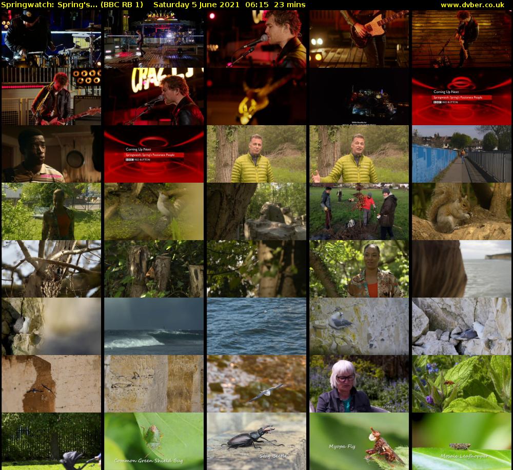 Springwatch: Spring's... (BBC RB 1) Saturday 5 June 2021 06:15 - 06:38