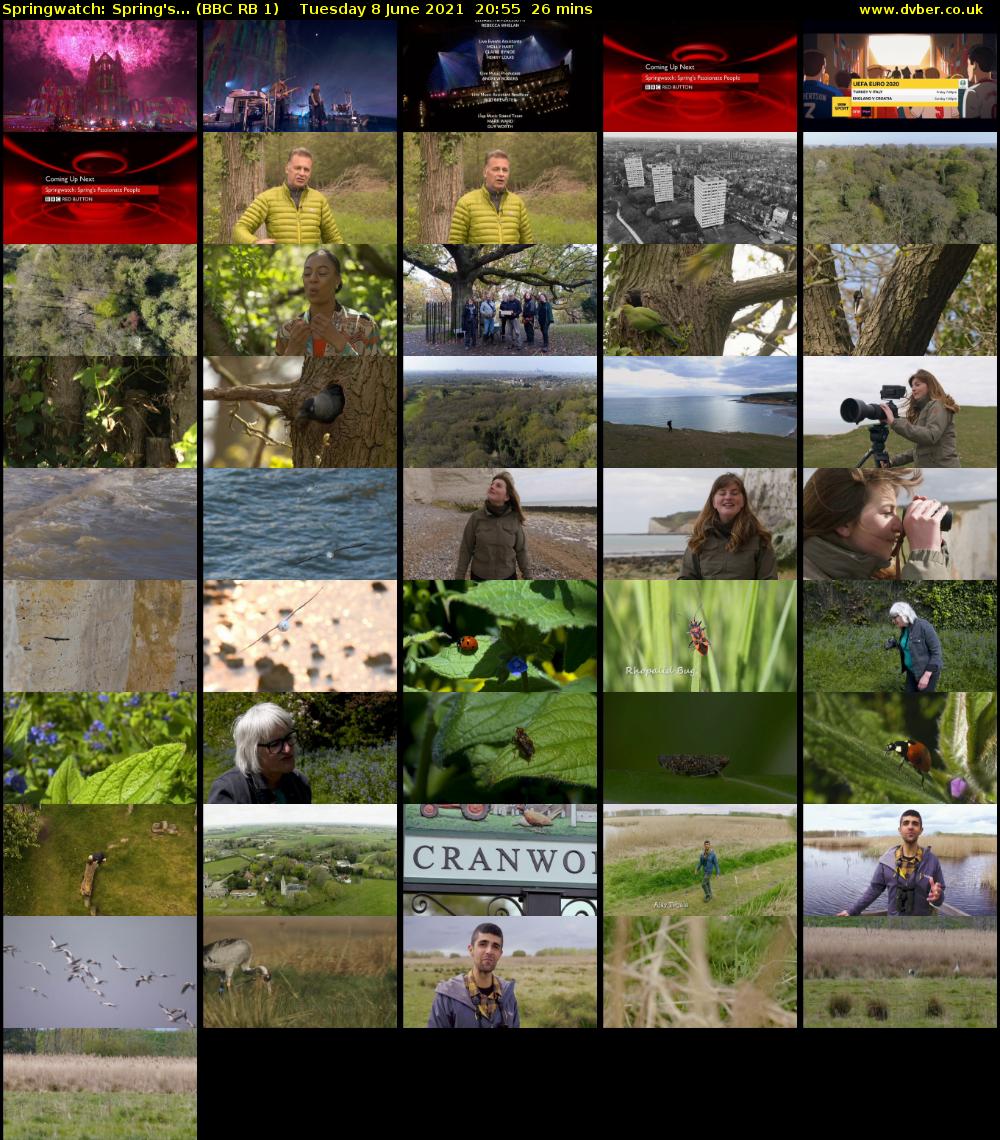 Springwatch: Spring's... (BBC RB 1) Tuesday 8 June 2021 20:55 - 21:21