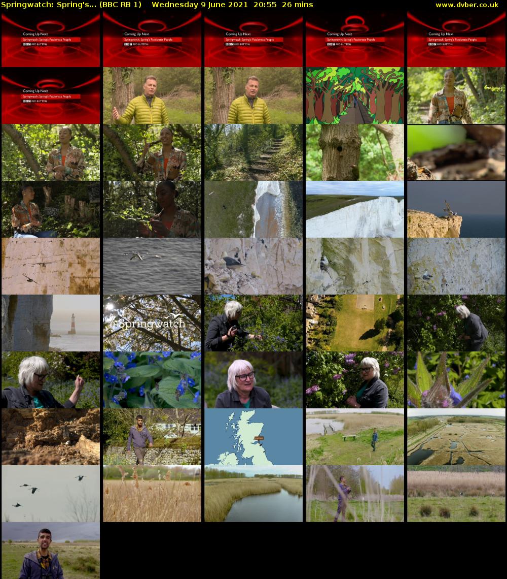 Springwatch: Spring's... (BBC RB 1) Wednesday 9 June 2021 20:55 - 21:21