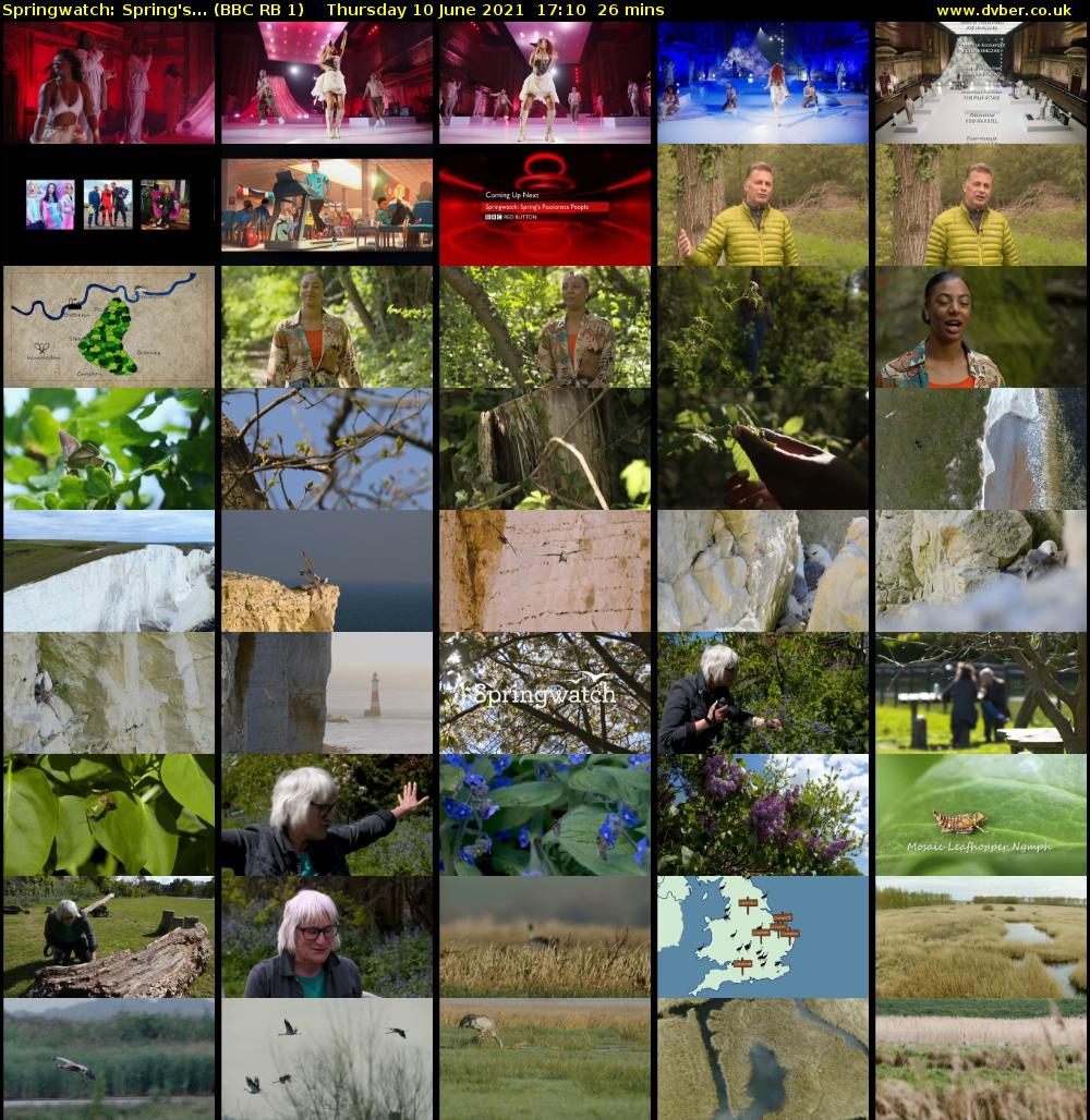 Springwatch: Spring's... (BBC RB 1) Thursday 10 June 2021 17:10 - 17:36