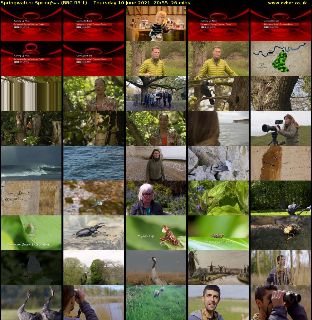 Springwatch: Spring's... (BBC RB 1) Thursday 10 June 2021 20:55 - 21:21