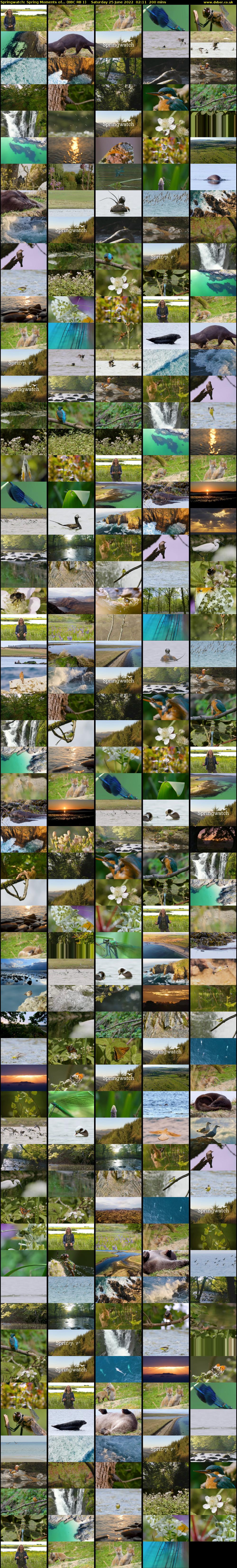 Springwatch: Spring Moments of... (BBC RB 1) Saturday 25 June 2022 02:11 - 05:31