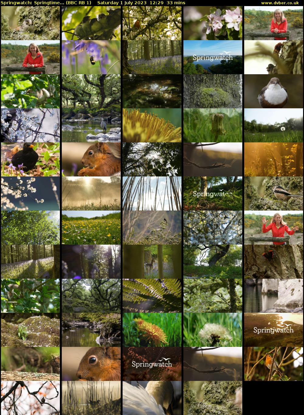 Springwatch: Springtime... (BBC RB 1) Saturday 1 July 2023 12:29 - 13:02