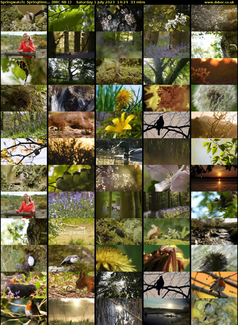 Springwatch: Springtime... (BBC RB 1) Saturday 1 July 2023 14:24 - 14:57