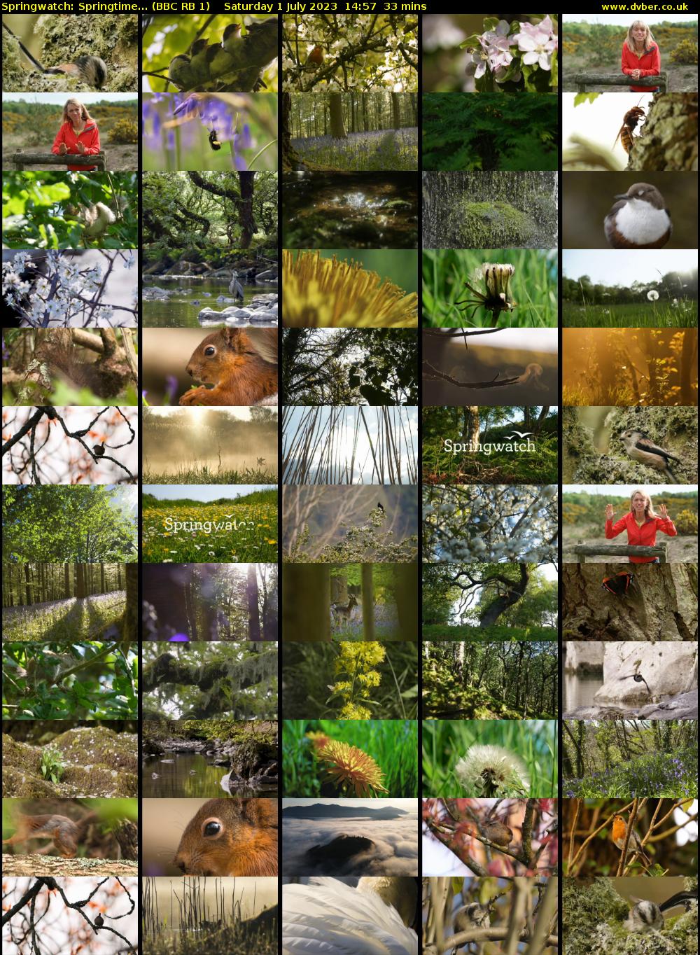 Springwatch: Springtime... (BBC RB 1) Saturday 1 July 2023 14:57 - 15:30