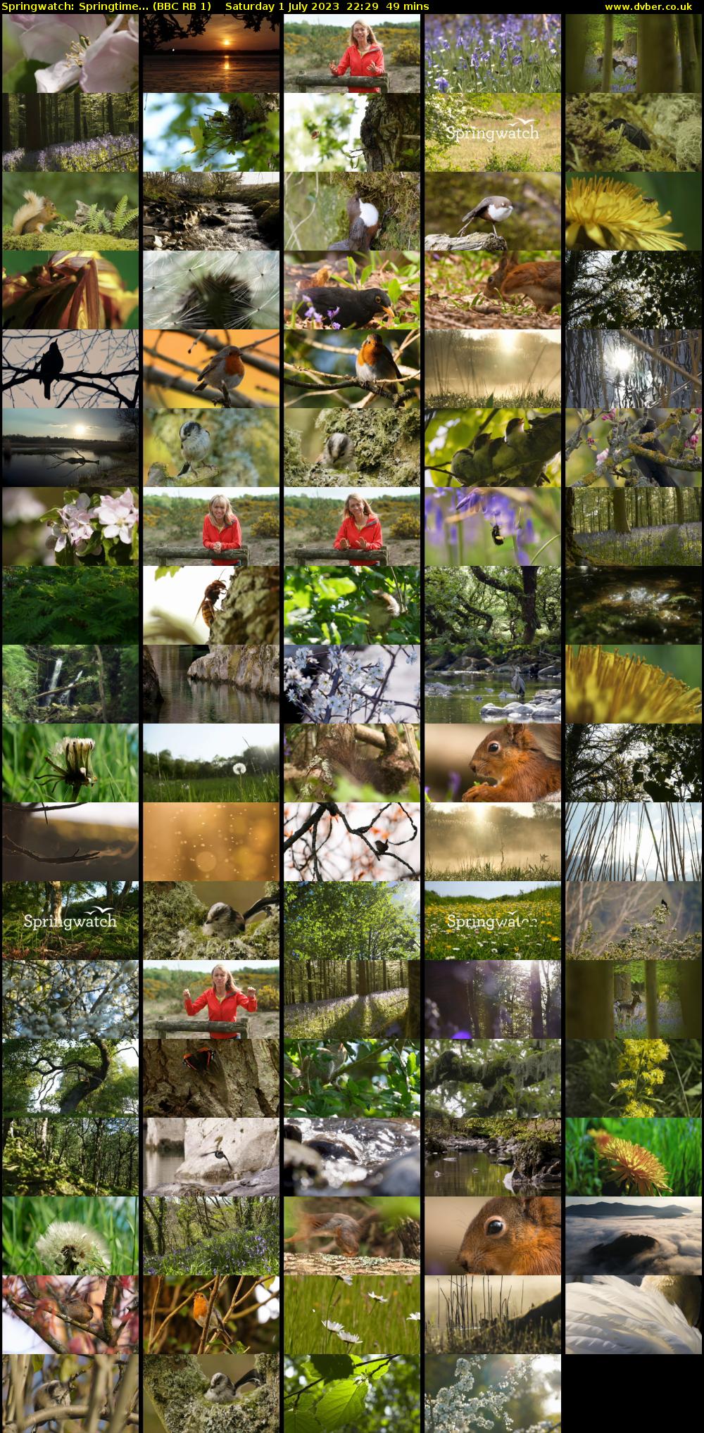 Springwatch: Springtime... (BBC RB 1) Saturday 1 July 2023 22:29 - 23:18
