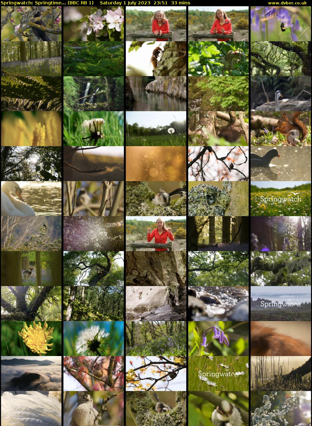 Springwatch: Springtime... (BBC RB 1) Saturday 1 July 2023 23:51 - 00:24