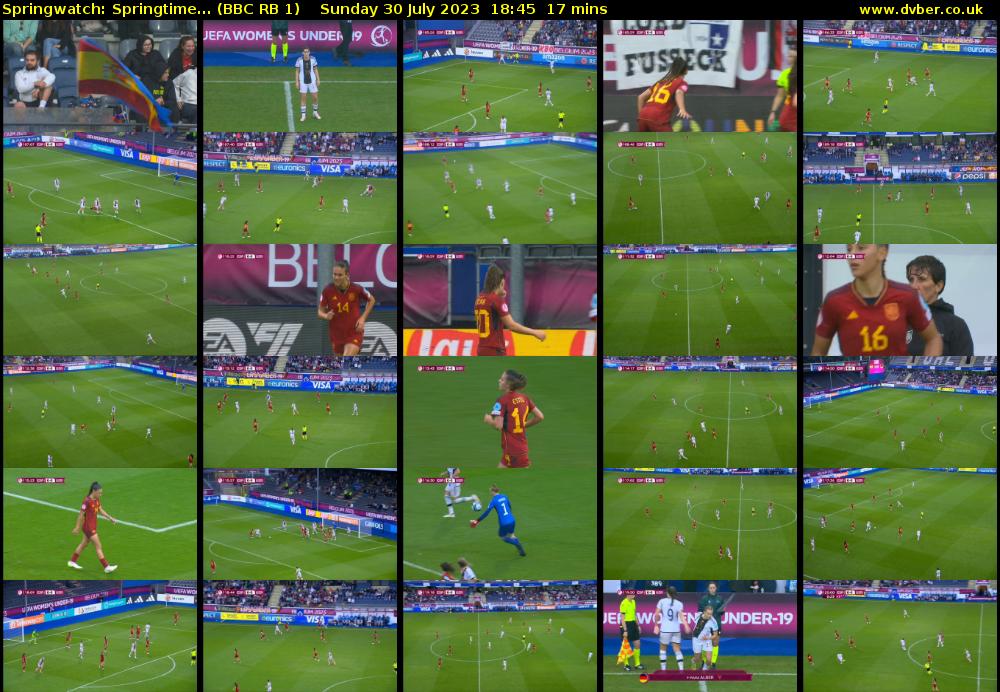 Springwatch: Springtime... (BBC RB 1) Sunday 30 July 2023 18:45 - 19:02