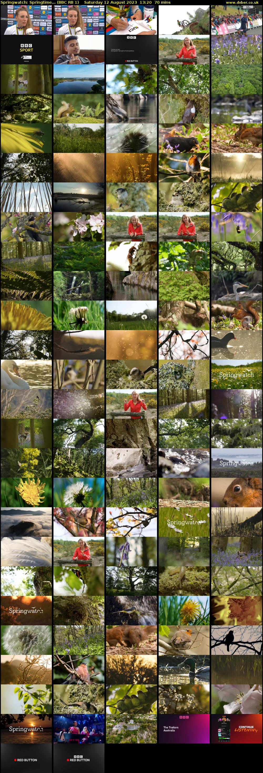 Springwatch: Springtime... (BBC RB 1) Saturday 12 August 2023 13:20 - 14:30