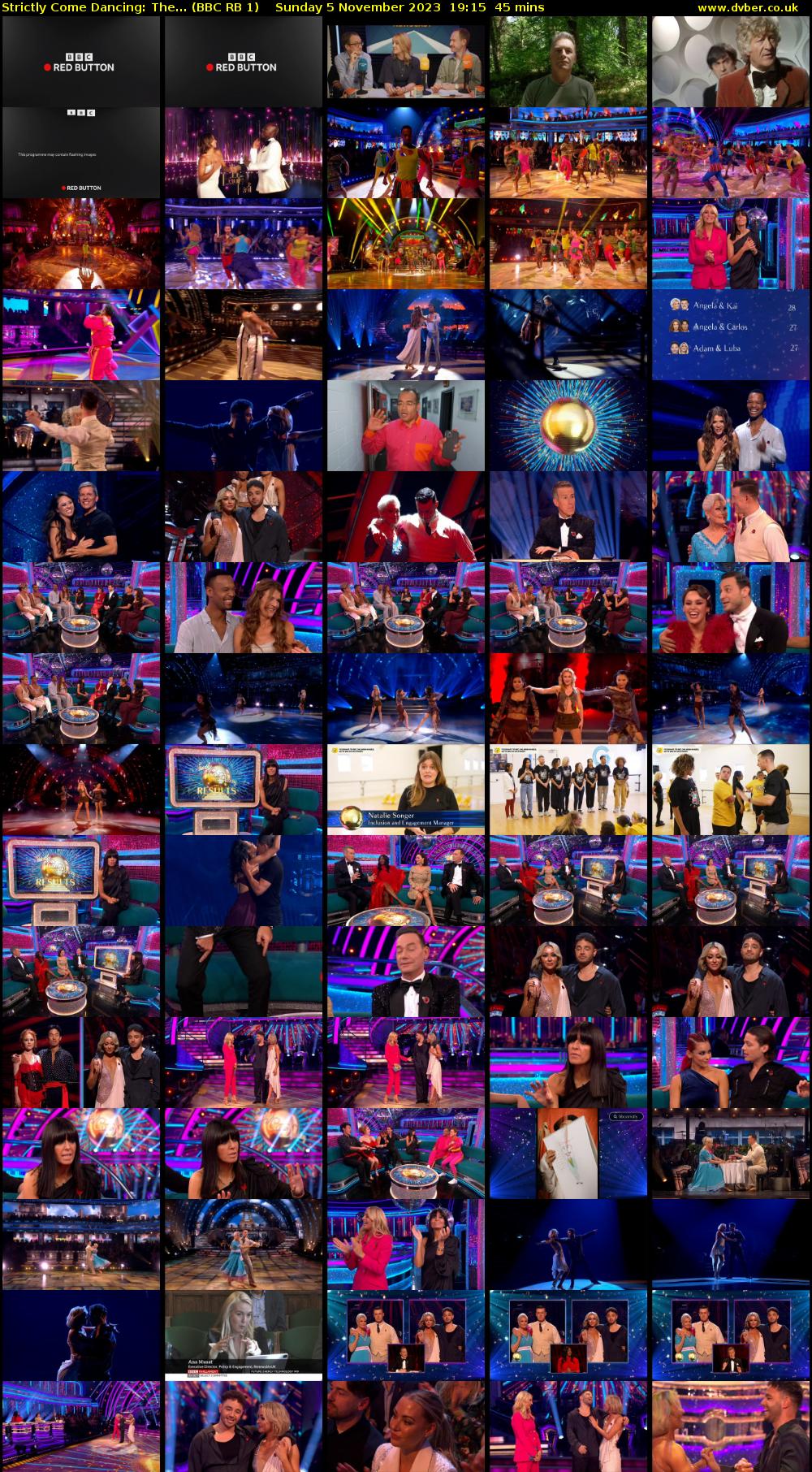 Strictly Come Dancing: The... (BBC RB 1) Sunday 5 November 2023 19:15 - 20:00