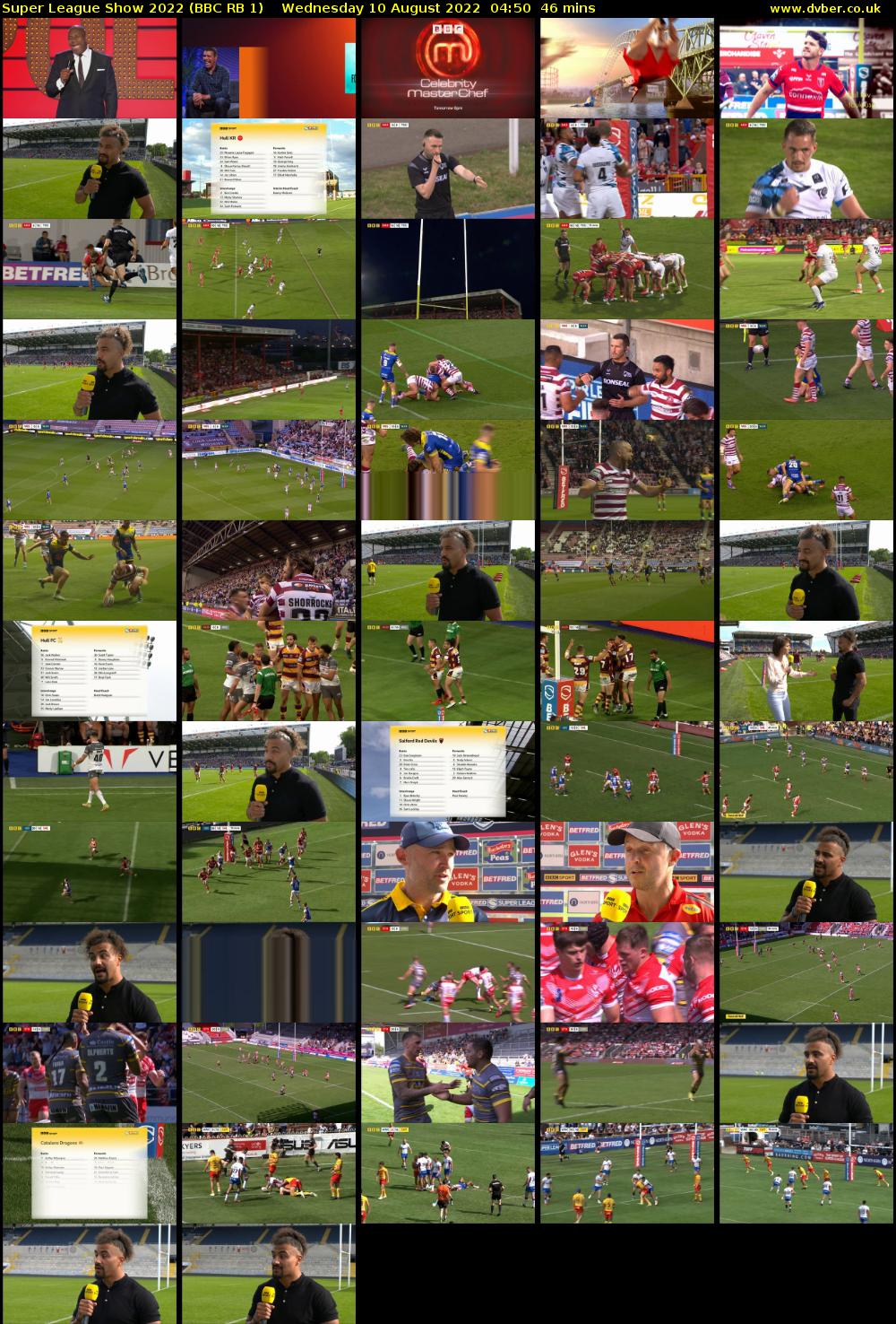 Super League Show 2022 (BBC RB 1) Wednesday 10 August 2022 04:50 - 05:36