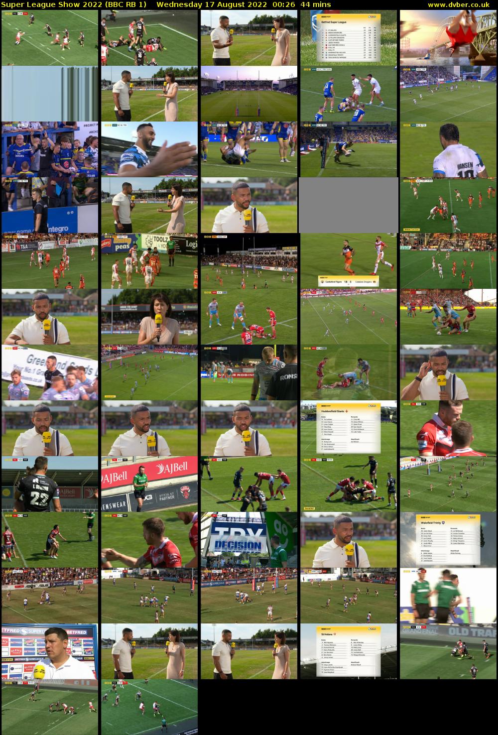 Super League Show 2022 (BBC RB 1) Wednesday 17 August 2022 00:26 - 01:10