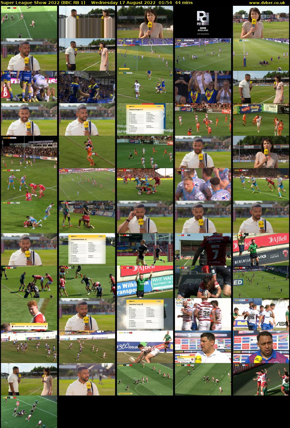 Super League Show 2022 (BBC RB 1) Wednesday 17 August 2022 01:54 - 02:38